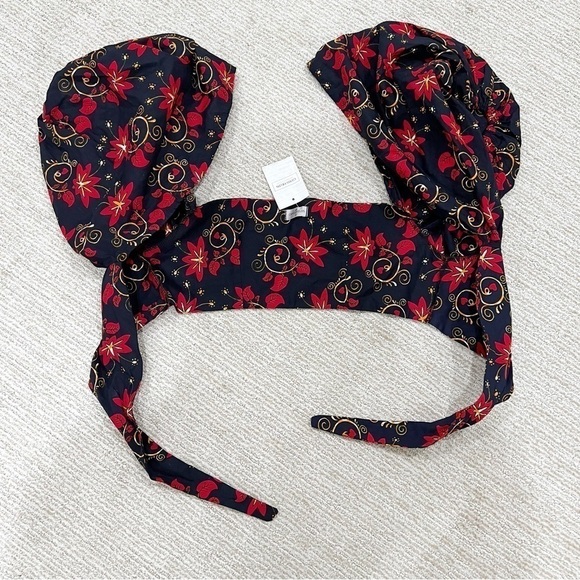 GRASS Fields Puff Sleeve Crop Front Tie Top - Picture 3 of 10